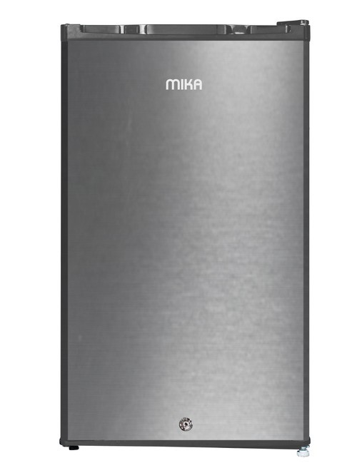 MIKA Fridge, Single Door Defrost, 92L, Inox Line Brush